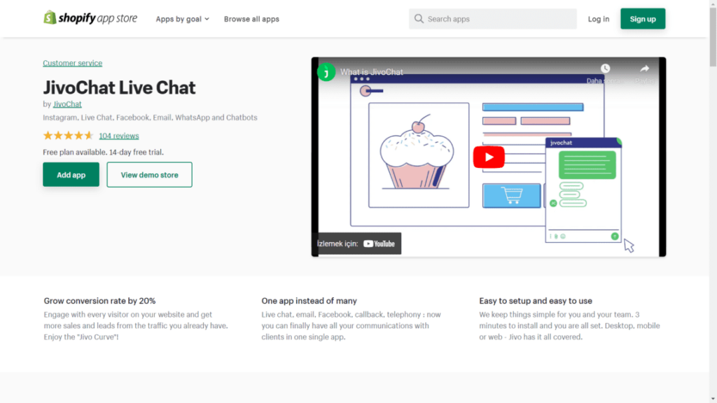 jivochat, shopify müşteri destek