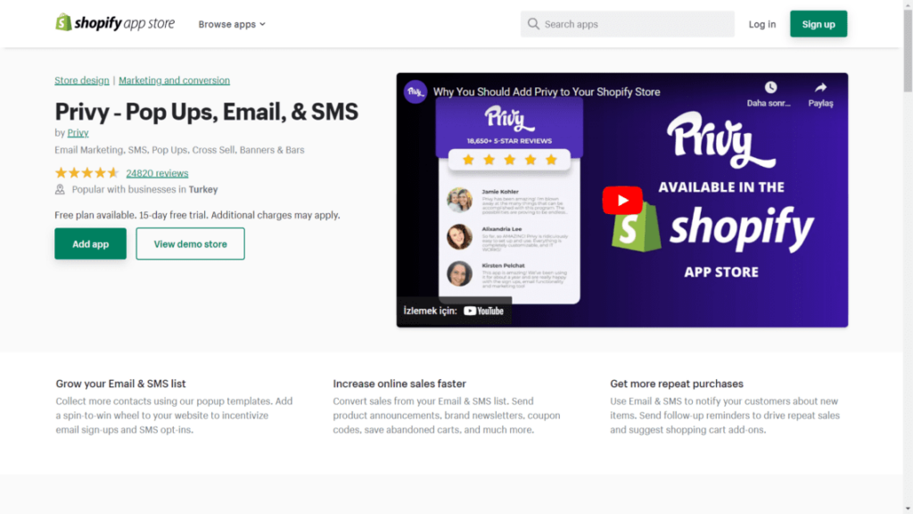 privy, e-mail marketing, best shopify apps