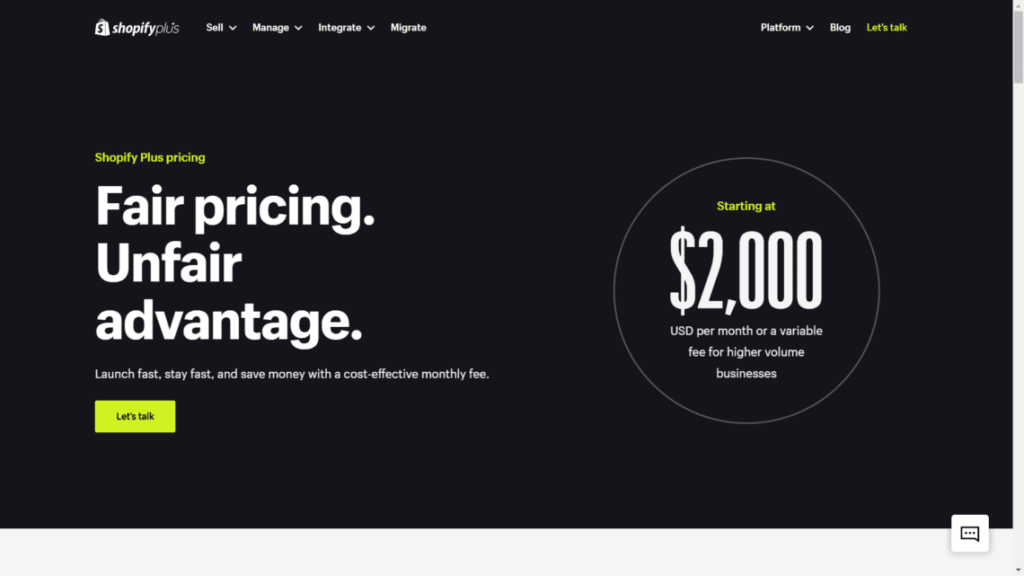 Shopify plus, e-commerce