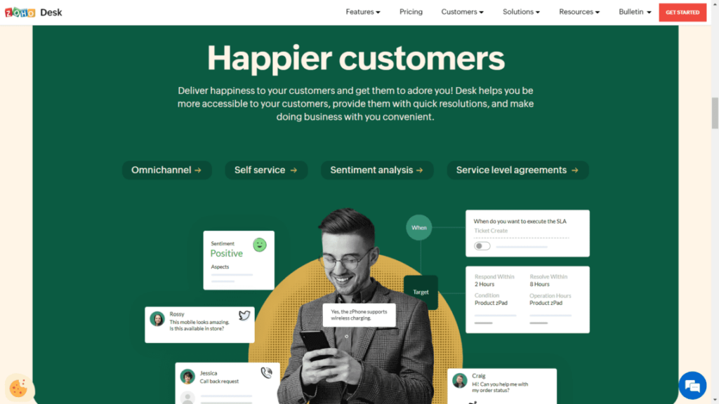 zoho des, customer support, zendesk alternatives