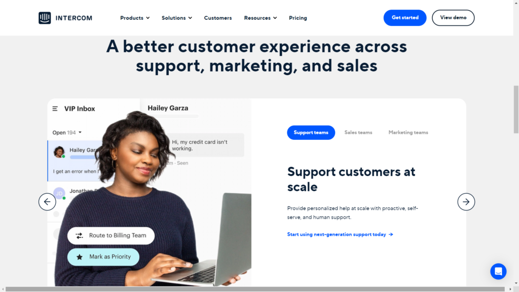 Intercom, e-commerce tools, customer support