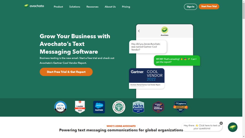 avochato, customer communciation, SMS, messaging