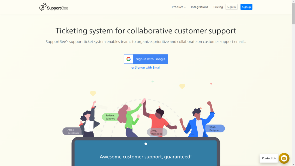 SaaS customer services tools, support bee